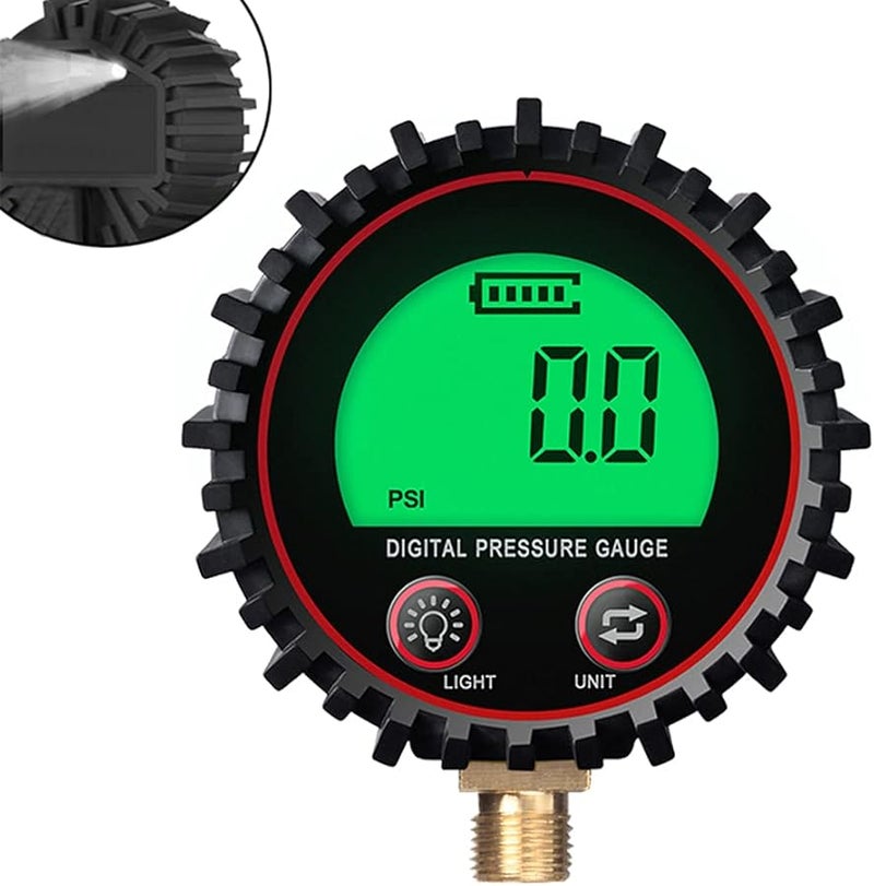 Digital Pressure Gauge M11 Thread 255psi with Rubber Protector - Image 4